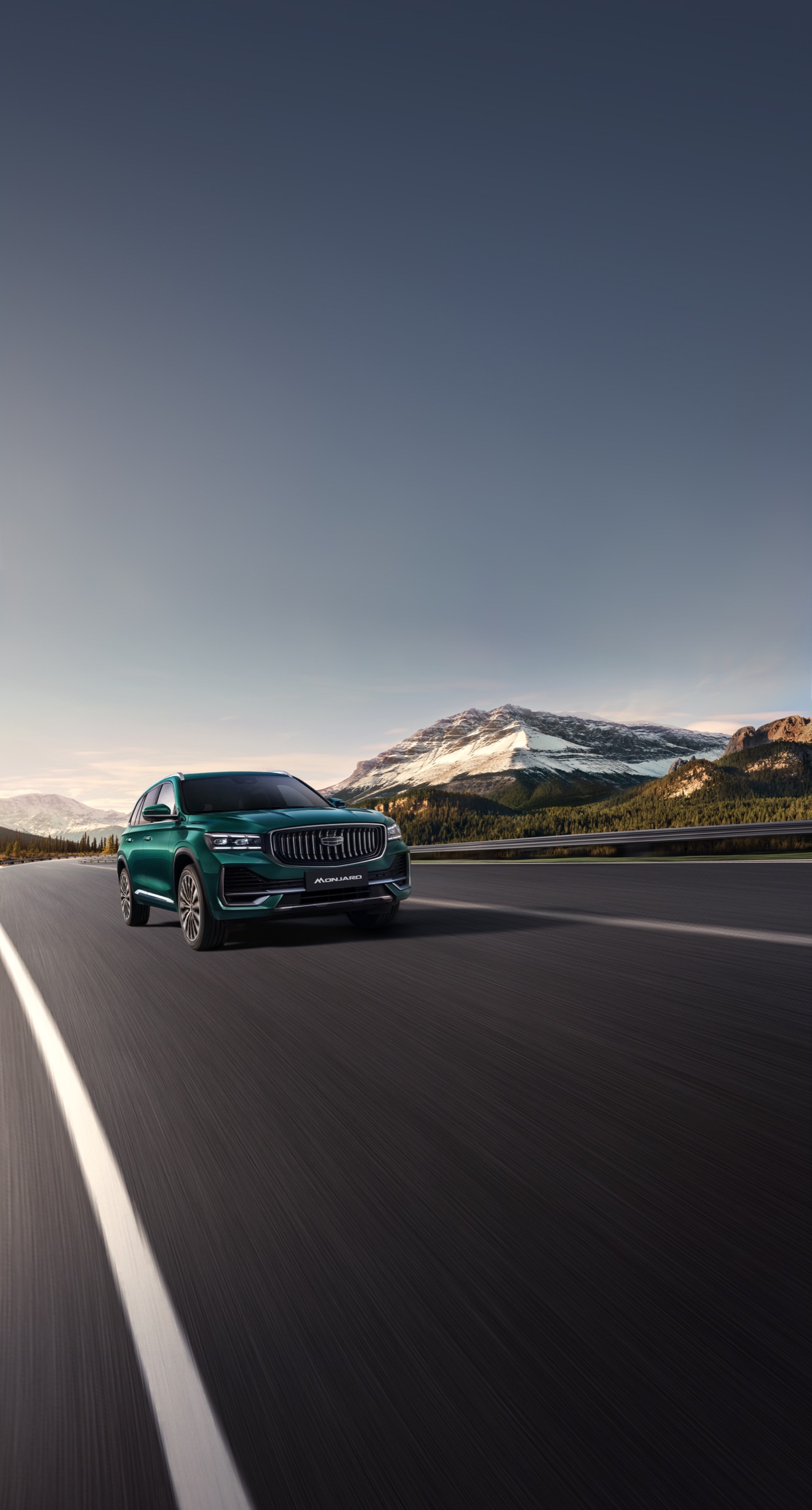 Geely Monjaro в зимних условиях